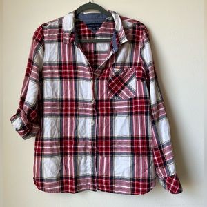 Tommy Hilfiger Button Done Shirt with Roll Tab Sleeves